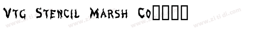 Vtg Stencil Marsh Co字体转换